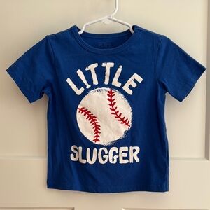 The Children's Place Blue and White Baseball Tee